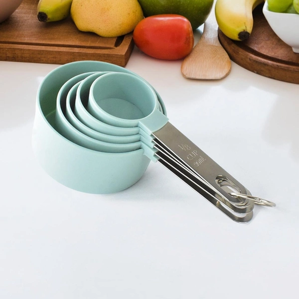 Stainless Steel & Plastic Measuring Cups (5-Piece Set) -BX12114
