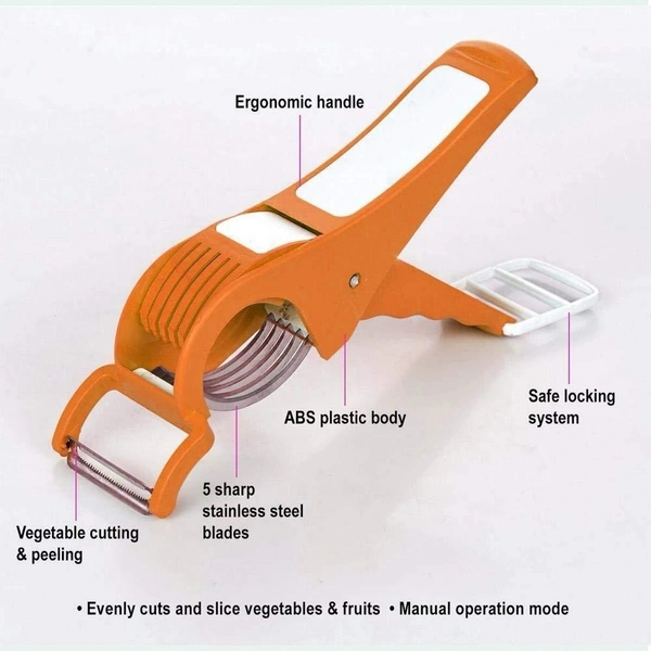 Vegetable Cutter with Peeler – Multi-Function Kitchen Tool BX0158