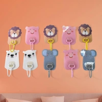 Wall-Mounted Cartoon Hooks – Self-Adhesive (10-Piece Set) BX18735