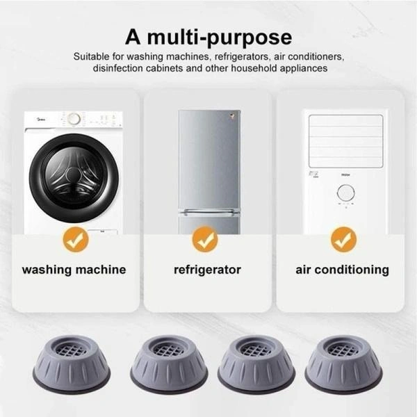 Washer & Dryer Anti-Vibration Pads (Set of 4) – Noise & Shock Absorber BX4657