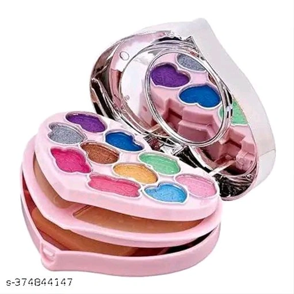 FITBYTE Combo of Pink makeup Brush Set of 5 and Mini Makeup kit (Pack of 2)