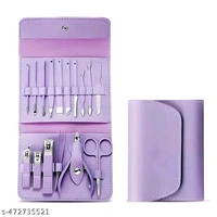 ETONEH ENTERPRISEStainless Steel Professional Manicure Set Nail Cutter For Women Nail Scissors Luxury Grooming Kit Manicure Pedicure Kit For Women Nail Acne Remover needle (MultiColor) (16 IN 1 Manicure Set)
