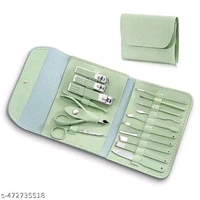 ETONEH ENTERPRISEStainless Steel Professional Manicure Set Nail Cutter For Women Nail Scissors Luxury Grooming Kit Manicure Pedicure Kit For Women Nail Acne Remover needle (MultiColor) (16 IN 1 Manicure Set)