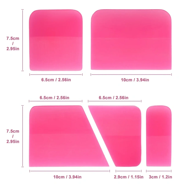 DETROMOTIVE - Squeezee Set Of  5 Pieces