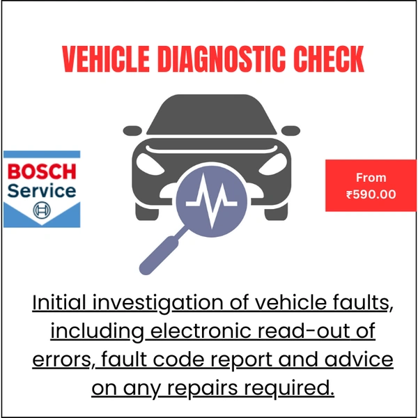 BOSCH AUTHORISED MULTI BRNAD CAR SERVICE Vehicle Diagnostic Check - 