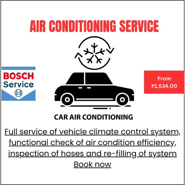 BOSCH AUTHORISED MULTI BRNAD CAR SERVICE Air conditioning service - 