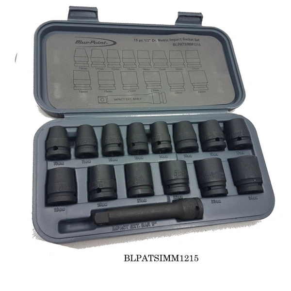 Blue Point BLPATSIMM1215 Impact Socket Set 15pcs
