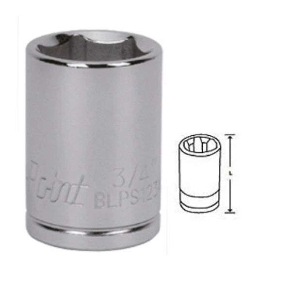 Blue Point 1/2" Socket, Inches, 6-Point