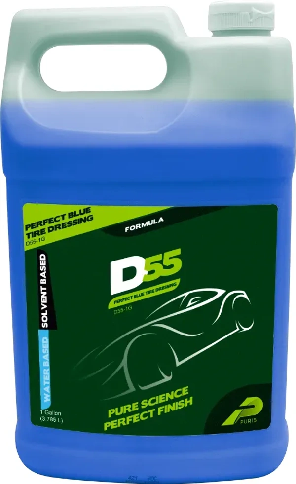 PURIS D55 Perfect Blue Tire Dressing Gallon - 