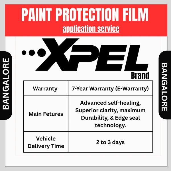 XPEL EXO ARMOR PPF -  7 YRS WARRANTY - BANGALORE