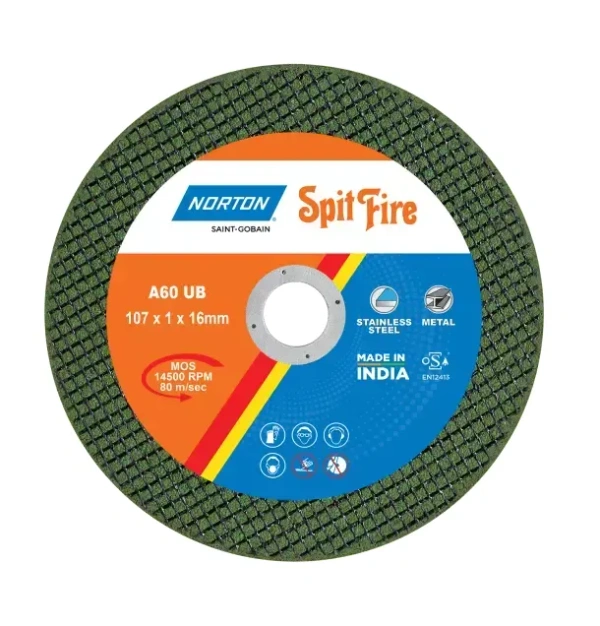 Norton-Saint Gobain Spitfire 4" Ultra -Thin Cutting Wheel 107*1*16 (N) - 