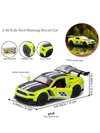 Pull Back Ford Mustang DIE CAST Metal 