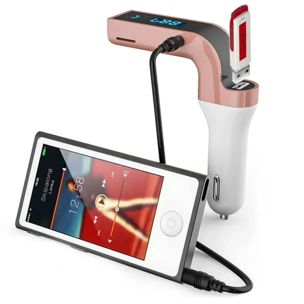 Car G7 With Turbo Charging LCD Bluetooth Charger Fm Kit Mp3