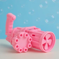 8-Hole Battery Operated Bubbles Gun Toys For Boys And Girls