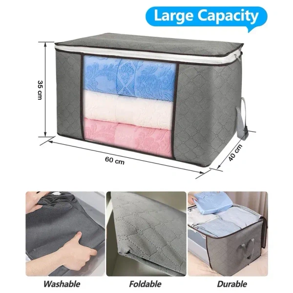 Travel Storage Bag – Multipurpose Organizer For Clothes & Stuff (1 Pc)
