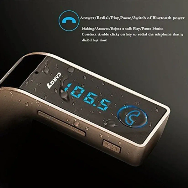 Car G7 With Turbo Charging LCD Bluetooth Charger Fm Kit Mp3