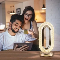 TOUCH CONTROL CRYSTAL TABLE DESK LAMP, 3-WAY DIMMABLE LIGHT, USB RECHARGEABLE CRYSTAL DIAMOND TABLE LAMP, EXQUISITE NIGHT STAND LIGHT LAMP BESIDE LAMP FOR BEDROOM LIVING ROOM, DECORATIVE DESK LAMP