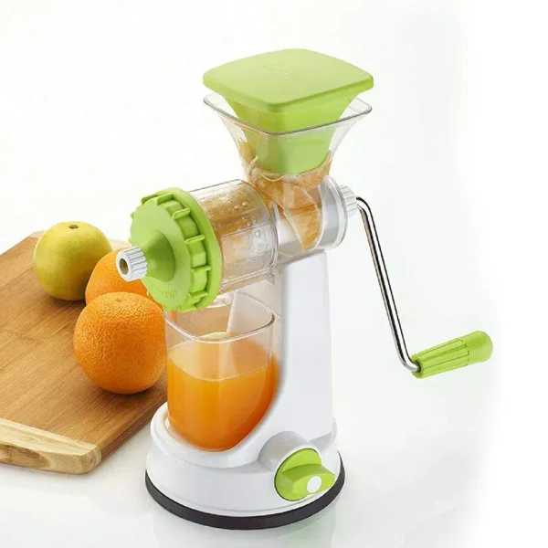 Ganesh Kitchenware Plastic Hand Juicer New Smart Fruit & Vegetable Multipurpose Juicer (Color:Random Green,Blue,Red,Orange) ( Colors May Vary ) (Multicolor Pack Of 1)