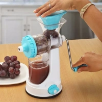 Ganesh Kitchenware Plastic Hand Juicer New Smart Fruit & Vegetable Multipurpose Juicer (Color:Random Green,Blue,Red,Orange) ( Colors May Vary ) (Multicolor Pack Of 1)