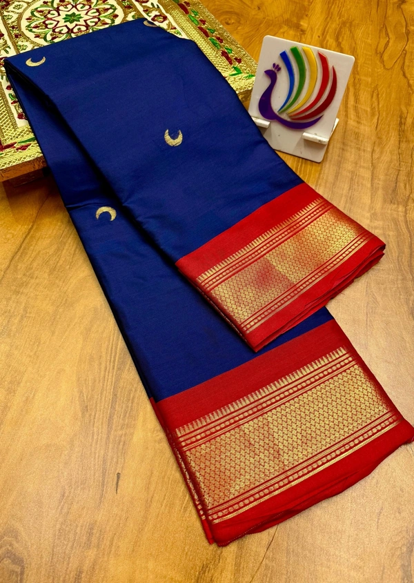 Soft Silk Kadiyal Chandrakor Paithani All Over Butta with Gonda Pallu