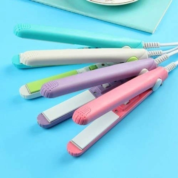 Beauty And Personal Care Professional Ceramic Plate Mini Hair Styler Straightener And Curler