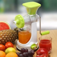Ganesh Kitchenware Plastic Hand Juicer New Smart Fruit & Vegetable Multipurpose Juicer (Color:Random Green,Blue,Red,Orange) ( Colors May Vary ) (Multicolor Pack Of 1)
