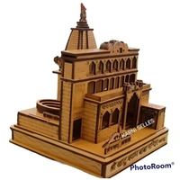 GOLD CRAFT Khatu Shyam ji 3D Wood Tempal for Office Decoration,and Gift and car Dashboard - KARNI SELLES