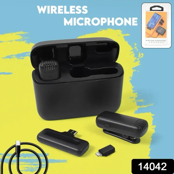 Wireless Microphones, Collar Mic For All Smart Phone / Type-C (1 Set)