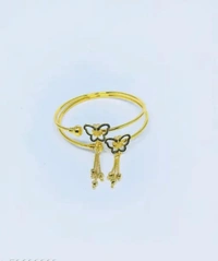 Gold Plated Butterfly Design openable Bangles SR_20022125
