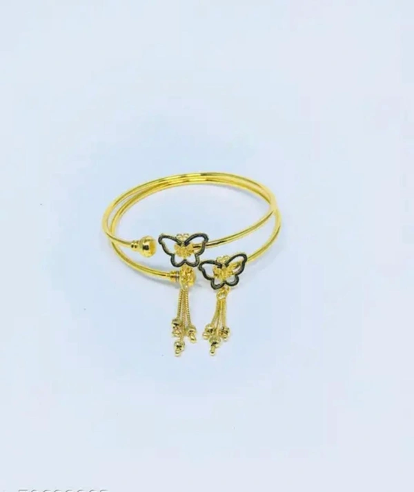 Gold Plated Butterfly Design openable Bangles SR_20022125