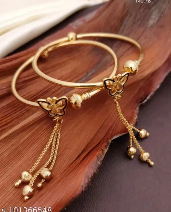 Gold Plated Butterfly Design openable Bangles SR_20022125