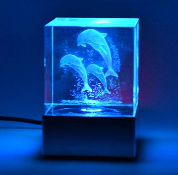 3D mix Design LED Light Base With Speaker