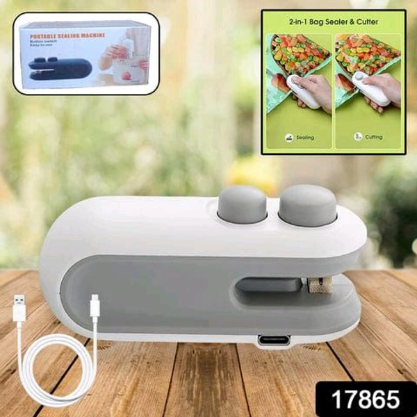 Mini Bag Sealer, 2 In 1 Seal & Cutter Heat Sealers