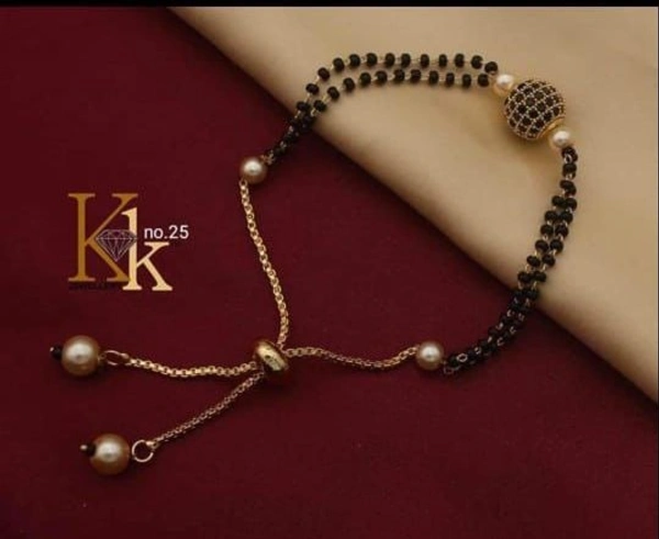Pretty Premium Quality Ad Stone Ball Hand Mangalsutra Adjustable In Size SR_20021