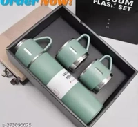 500ML Stainless Steel Vacuum Flask Gift Set Office Business Style Thermos Bottle Outdoor Hot Water Thermal Insulation Couple Cup SR_200164