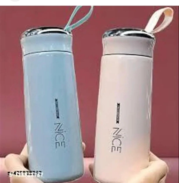 Vacuum Flask Glass Water Bottle Hot and Cold Mini Water Bottle for School College, Water Bottles For Offices Kitchen, Water Bottles For Traveling | Water Bottles for Kids 400ml| SR_2002113
