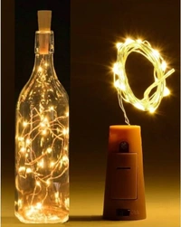 Yellow Colour LED Cork Lights – Pack of 4 Perfect for Bedroom, Home Decor, Festivals, Birthdays, Weddings & More SR_1249