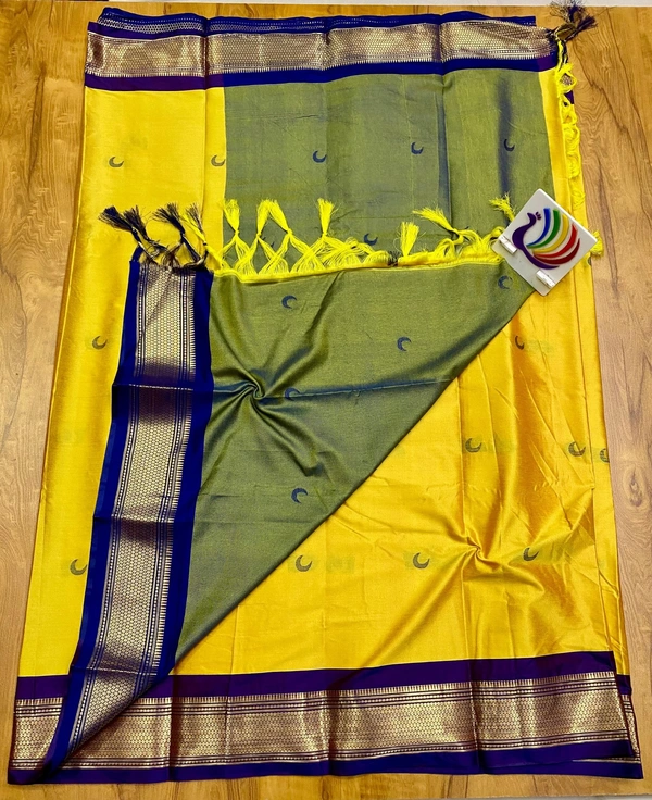 Soft Silk Kadiyal Chandrakor Paithani All Over Butta with Gonda Pallu