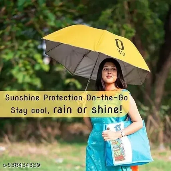 Unisex Windproof Double Layer Umbrella with Bottle Cover for UV Protection and Rain (Multicolour) Pack of 1