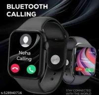 TECHSRJ. T-500 Smartwatch Bluetooth Smart Wrist Watch For Smartphones,Bluetooth Smart Unisex Watch For Boys, Girls, Mens And Womens,Smart Watch (Black)