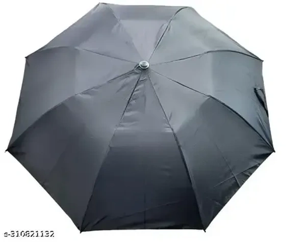 Umbrella 2 Fold Silver Coating For Rain Manual opening & Close for Men & Women