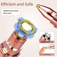 Portable eyebrow trimmer for women, epilator for women, facial hair remover for women,Face, Lips, Nose Hair Removal Electric Trimmer with Light