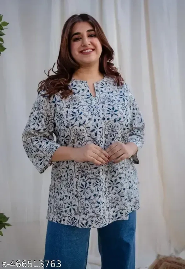 100% COTTON Short Kurti For Women&Girl's - M