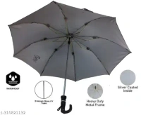 Umbrella 2 Fold Silver Coating For Rain Manual opening & Close for Men & Women