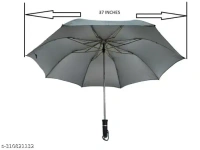 Umbrella 2 Fold Silver Coating For Rain Manual opening & Close for Men & Women