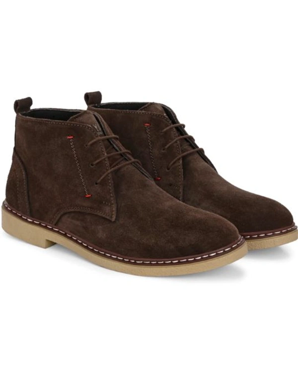 Men Mid-Top Solid Suede Desert Boots For Men - 9