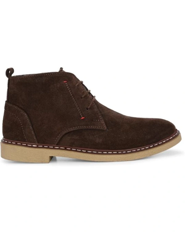 Men Mid-Top Solid Suede Desert Boots For Men - 9