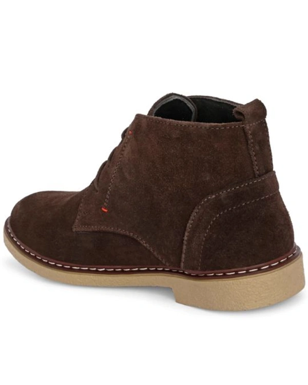 Men Mid-Top Solid Suede Desert Boots For Men - 9
