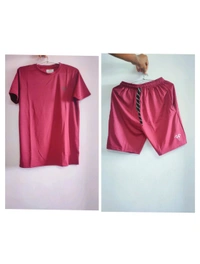 Red Unisex T'shirt & Shorts - L, red