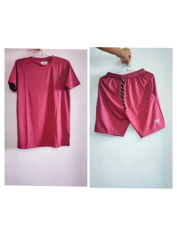Red Unisex T'shirt & Shorts - XL, red